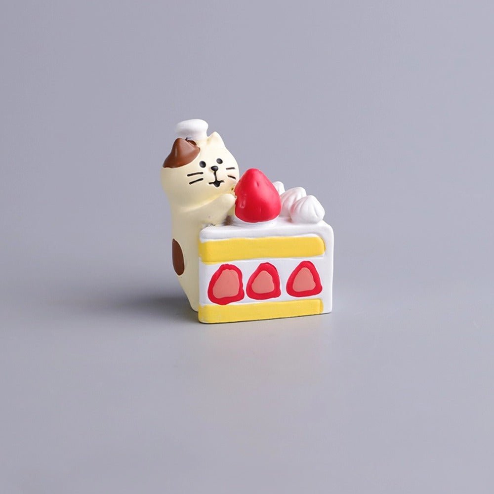 Erdbeere katze serie kreative ornamente