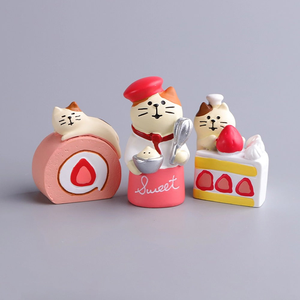 Erdbeere katze serie kreative ornamente