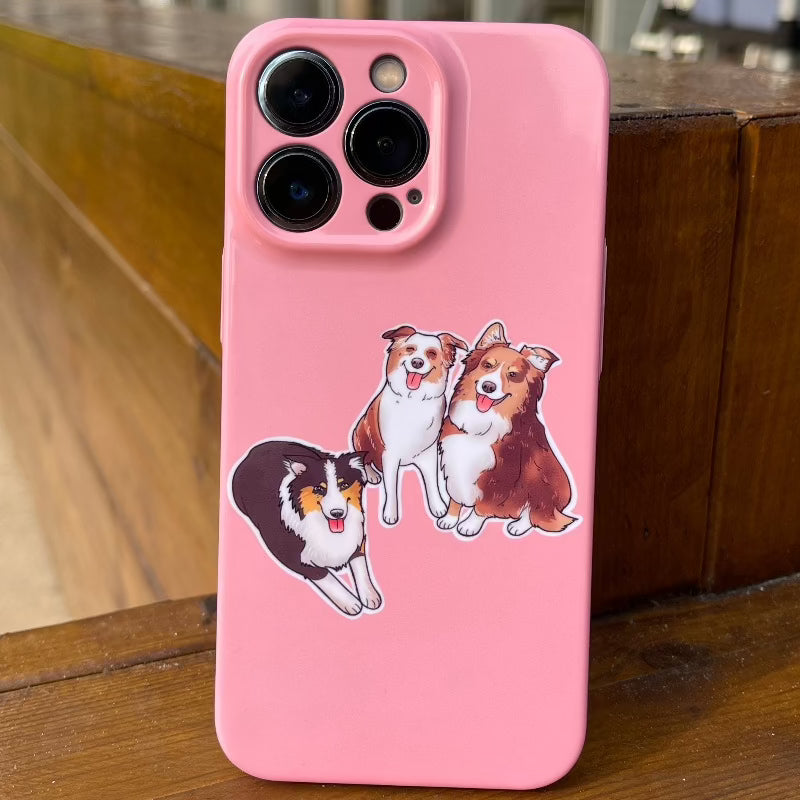 Coque de téléphone robuste personnalisée pour animaux de compagnie