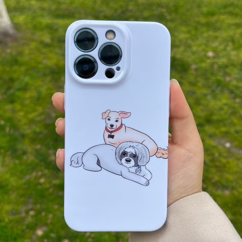 Coque de téléphone robuste personnalisée pour animaux de compagnie