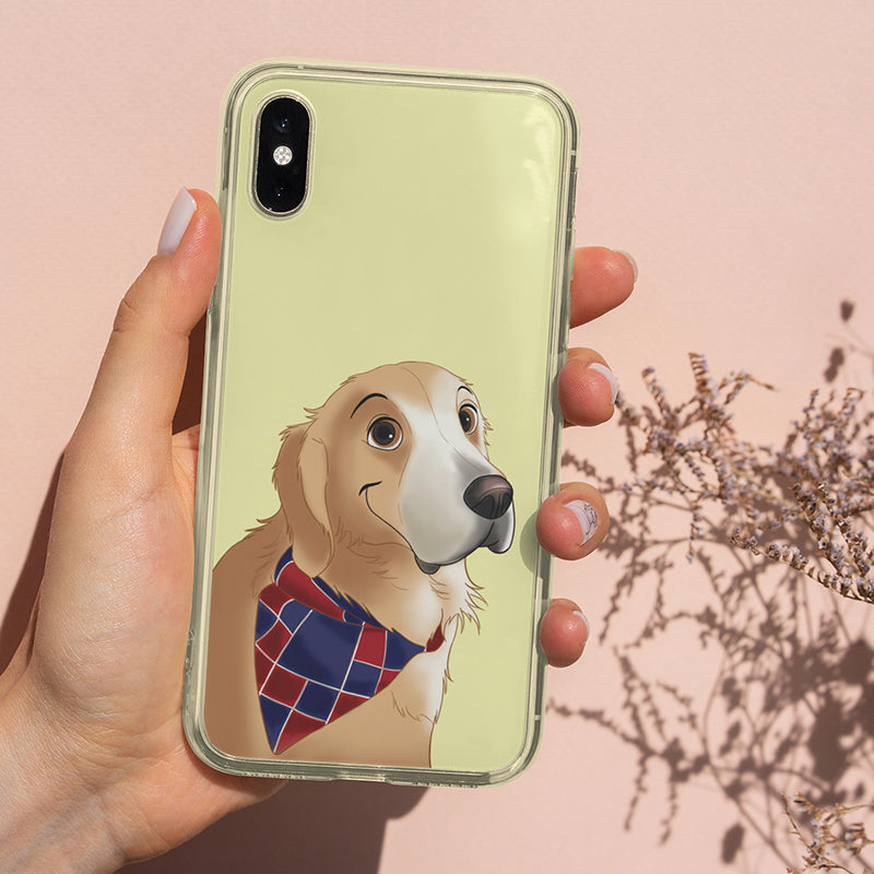 Coque de téléphone robuste personnalisée pour animaux de compagnie