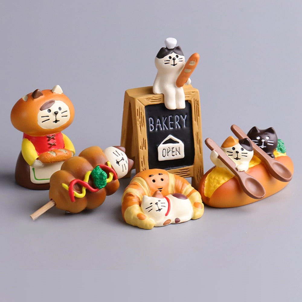 Cat and Bread-Desktop Decoration