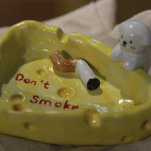 Custom Ceramic Handmade Pet Figurine Ashtray