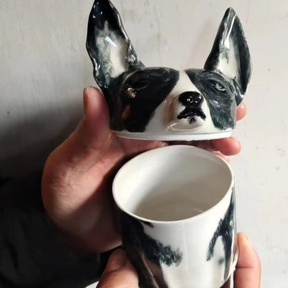 Custom Portrait Pet Ceramic Urn