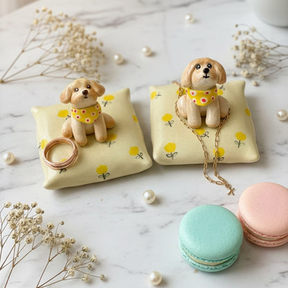 Ceramic Handmade Pet Figurine Jewel Holder Tray