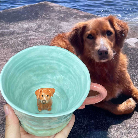 Cadeau d'amant de maman pour animaux de compagnie Pot de portrait succulent en céramique