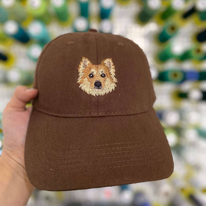 Custom Pet Portrait Embroidered Hat