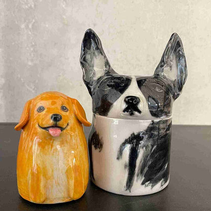 Custom Portrait Pet Ceramic Urn