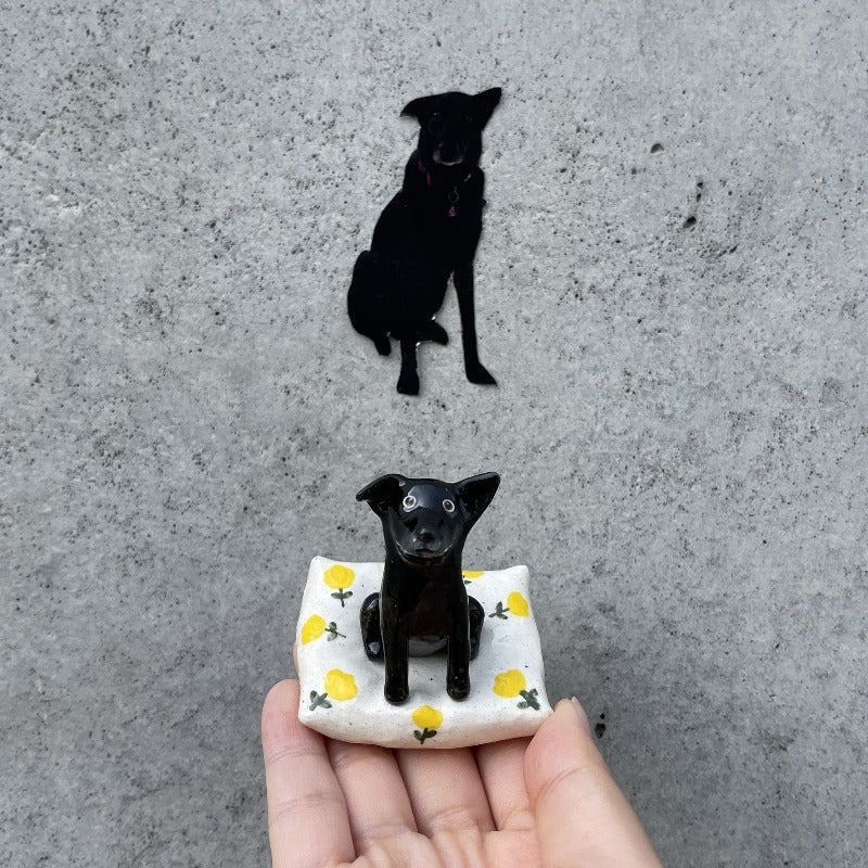 Haustier-Mutter-Liebhaber-Geschenk, Keramik-Sukkulenten-Portrait-Topf