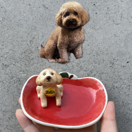 Cadeau d'amant de maman pour animaux de compagnie Pot de portrait succulent en céramique