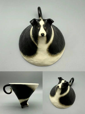 Handmade custom pet inverted ceramic cup