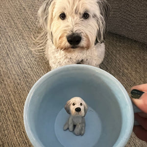 Handmade Custom Pet Figure Inside Ceramic Mug