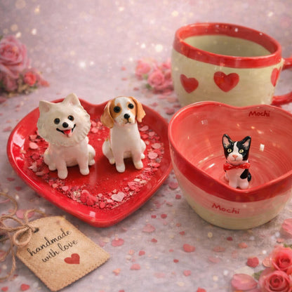 Ceramic Pet Jewel Tray - Valentine’s Day Edition