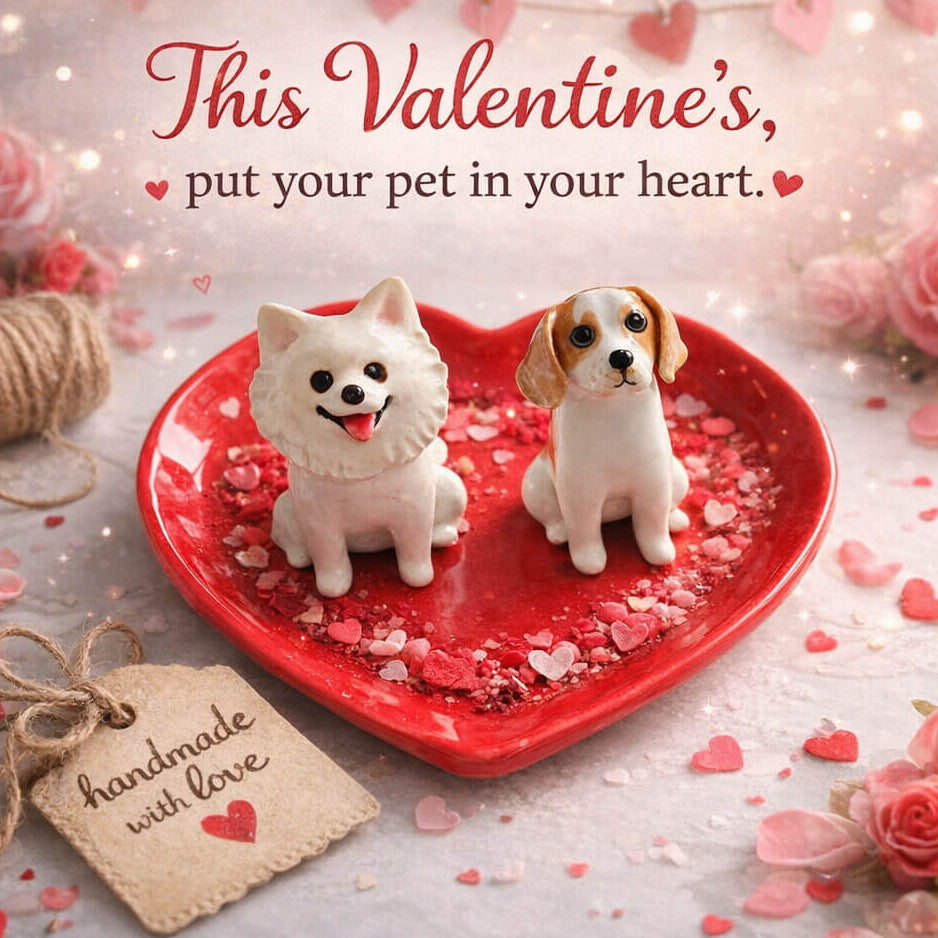 Ceramic Pet Jewel Tray - Valentine’s Day Edition