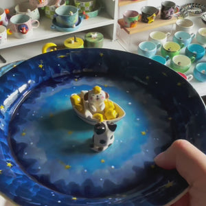 Customizable Pet Dish – Little Prince Starry Sky Series