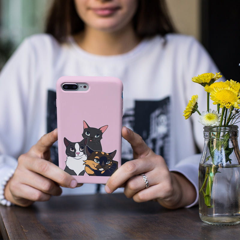 Custom Pet Cartoon Tough Phone Case